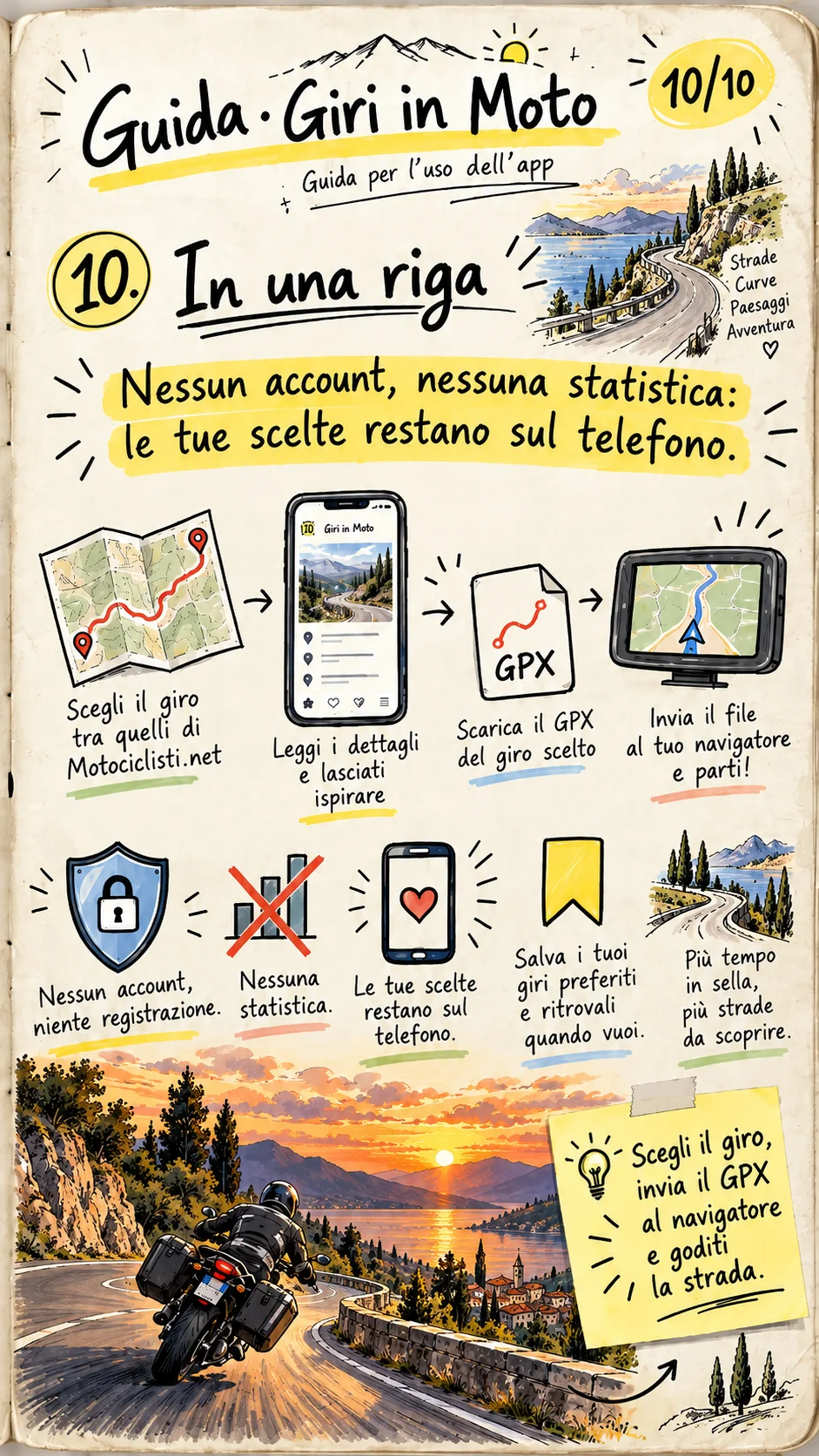 Pagina 10 della guida: In una riga