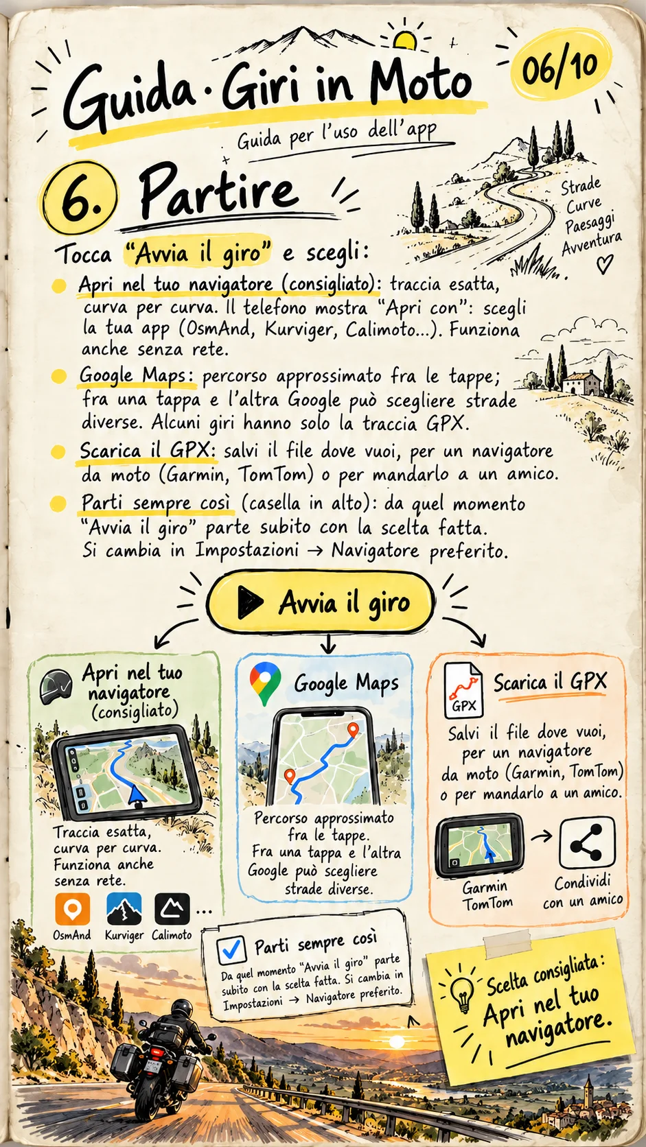 Pagina 6 della guida: Partire